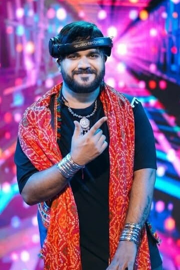 VDJ Pramath on the decks at Sharjah Garba Beatz